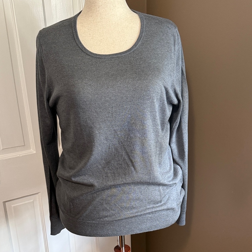 Banana Republic Silk & Cashmere Fine Knit Lightweight Women's Crew Neck Sweater